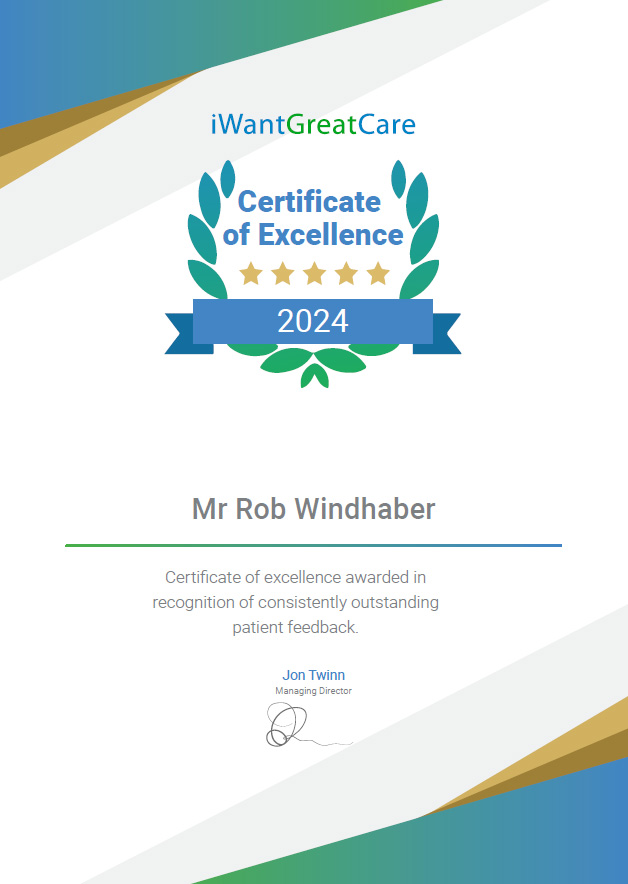 VeinCare Cornwall Wins 2024 Certificate of Excellence